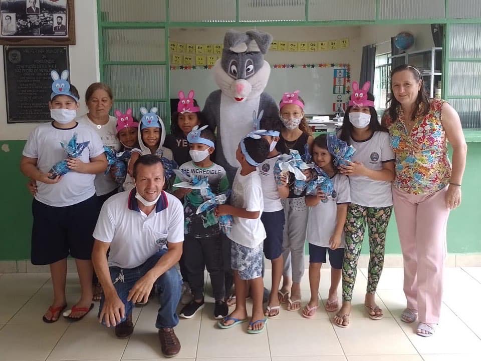 Projeto Páscoa nas escolas foi sucesso em Marilândia.